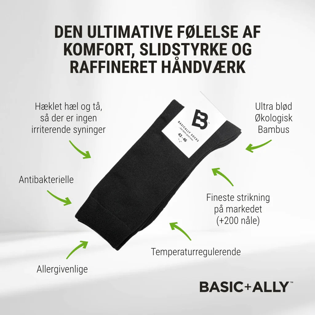 Basic+Ally strumpor - Svart