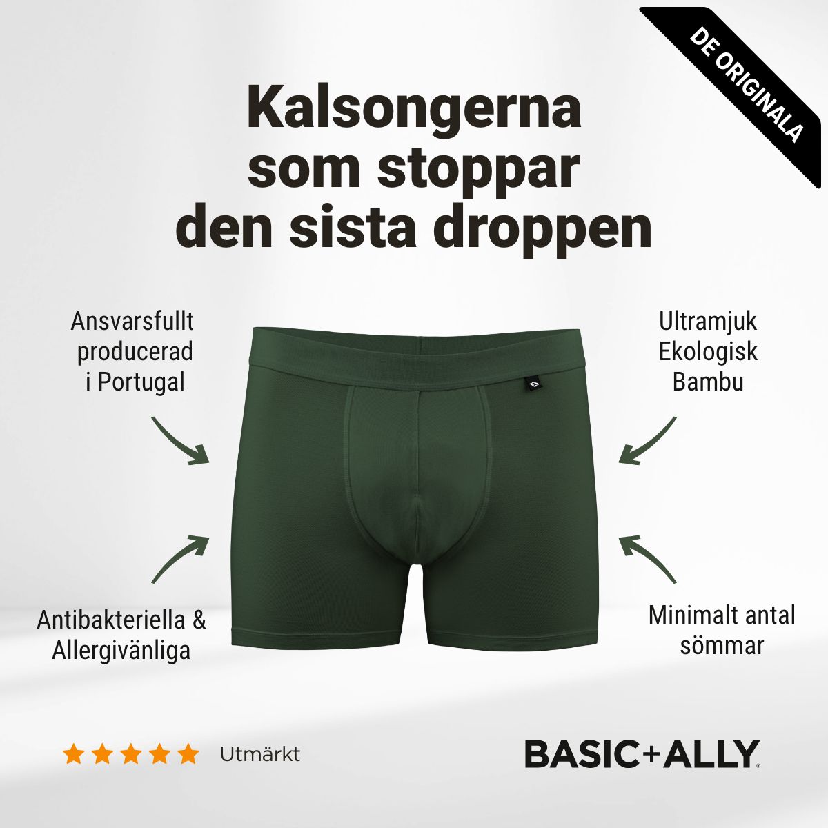 Basic+Ally Boxers - Grön