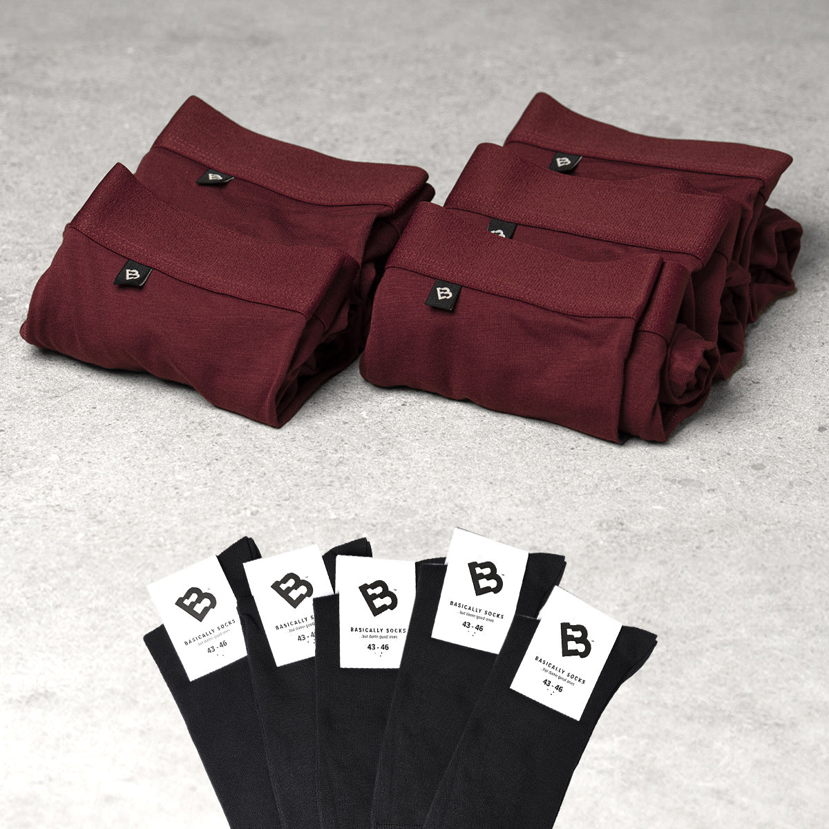 5 Par Boxers + 5 Strumpor